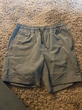 Hurley Men's Slate Grey Elastic Waist Hybrid Shorts